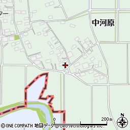 栃木県小山市中河原322周辺の地図