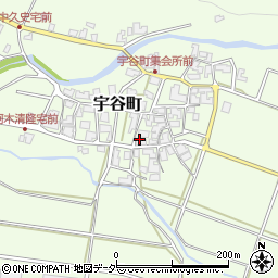 石川県加賀市宇谷町（ル）周辺の地図
