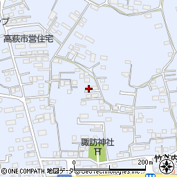 栃木県佐野市高萩町298周辺の地図