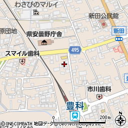 長野県安曇野市豊科4921周辺の地図