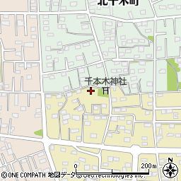 群馬県伊勢崎市南千木町2280周辺の地図