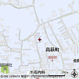 栃木県佐野市高萩町258周辺の地図