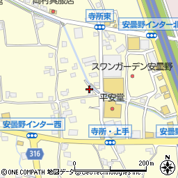 長野県安曇野市豊科南穂高寺所82周辺の地図