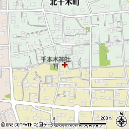 群馬県伊勢崎市南千木町1919周辺の地図