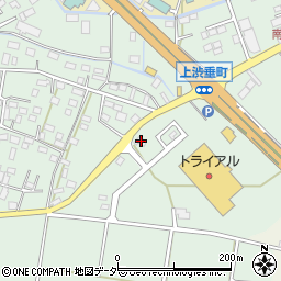 栃木県足利市上渋垂町1168周辺の地図