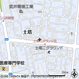 栃木県小山市土塔249周辺の地図