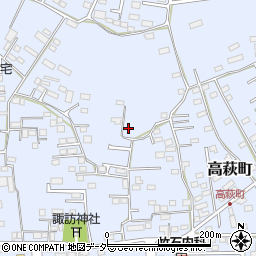 栃木県佐野市高萩町271周辺の地図