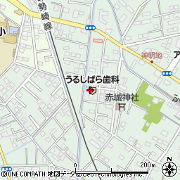 栃木県足利市上渋垂町58周辺の地図