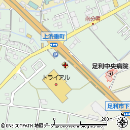 栃木県足利市上渋垂町1250周辺の地図