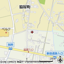 群馬県太田市別所町578周辺の地図