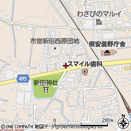 長野県安曇野市豊科新田5231周辺の地図