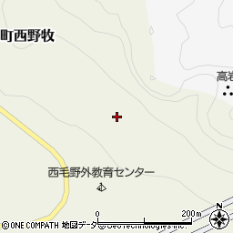 群馬県安中市松井田町西野牧周辺の地図
