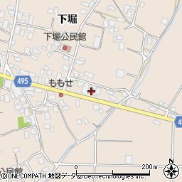 長野県安曇野市堀金烏川4880周辺の地図
