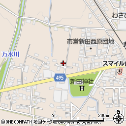 長野県安曇野市豊科新田5221周辺の地図