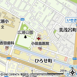 伊勢崎市　広瀬生涯学習館周辺の地図