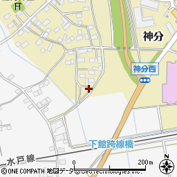 茨城県筑西市神分508周辺の地図