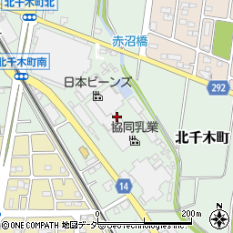 日本ビーンズ群馬工場周辺の地図