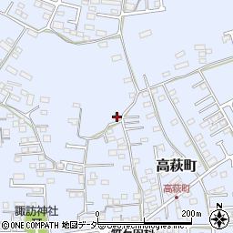栃木県佐野市高萩町265周辺の地図