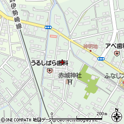 栃木県足利市上渋垂町54周辺の地図
