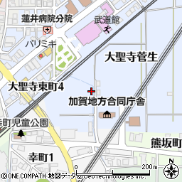 石川県加賀市大聖寺菅生イ周辺の地図