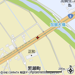 石川県加賀市黒瀬町ワ周辺の地図