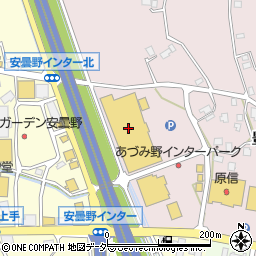 コメリパワー　安曇野店本館周辺の地図