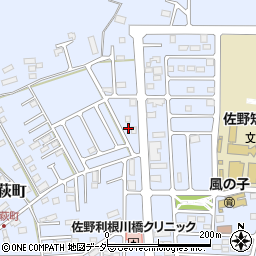 栃木県佐野市高萩町1309周辺の地図
