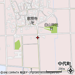 石川県加賀市中代町周辺の地図