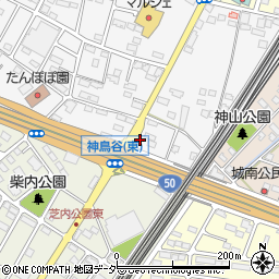 栃木県小山市神鳥谷1210周辺の地図