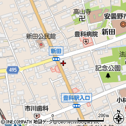 長野県安曇野市豊科新田5764周辺の地図