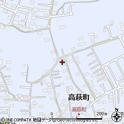 栃木県佐野市高萩町262周辺の地図