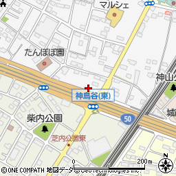 栃木県小山市神鳥谷1030周辺の地図