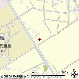 筑西市成田浄水場周辺の地図