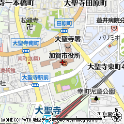加賀市役所　建設部・建築課建築周辺の地図