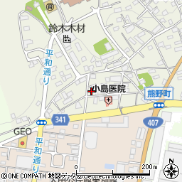 群馬県太田市熊野町7-7周辺の地図