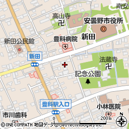 長野県安曇野市豊科新田5756周辺の地図