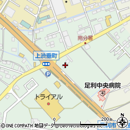 栃木県足利市上渋垂町1244-1周辺の地図