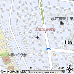 栃木県小山市土塔223周辺の地図