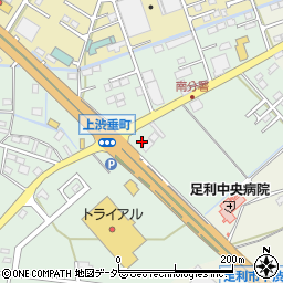 栃木県足利市上渋垂町1243周辺の地図