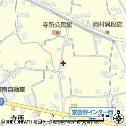 長野県安曇野市豊科南穂高寺所63周辺の地図