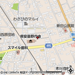 長野県安曇野市豊科新田4932-25周辺の地図