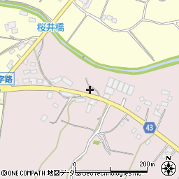 茨城県笠間市押辺14周辺の地図