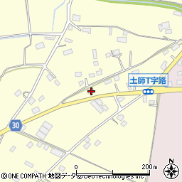 茨城県笠間市土師1262-1周辺の地図