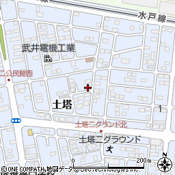 栃木県小山市土塔252周辺の地図