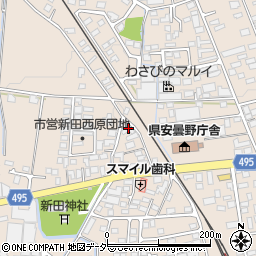 長野県安曇野市豊科新田5021周辺の地図