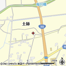 茨城県笠間市土師1239周辺の地図