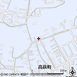 栃木県佐野市高萩町825周辺の地図