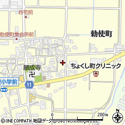 石川県加賀市勅使町ヲ周辺の地図