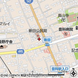 長野県安曇野市豊科新田5944周辺の地図