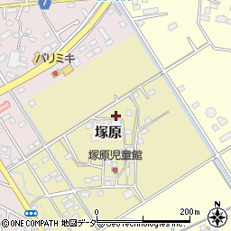 茨城県筑西市塚原周辺の地図